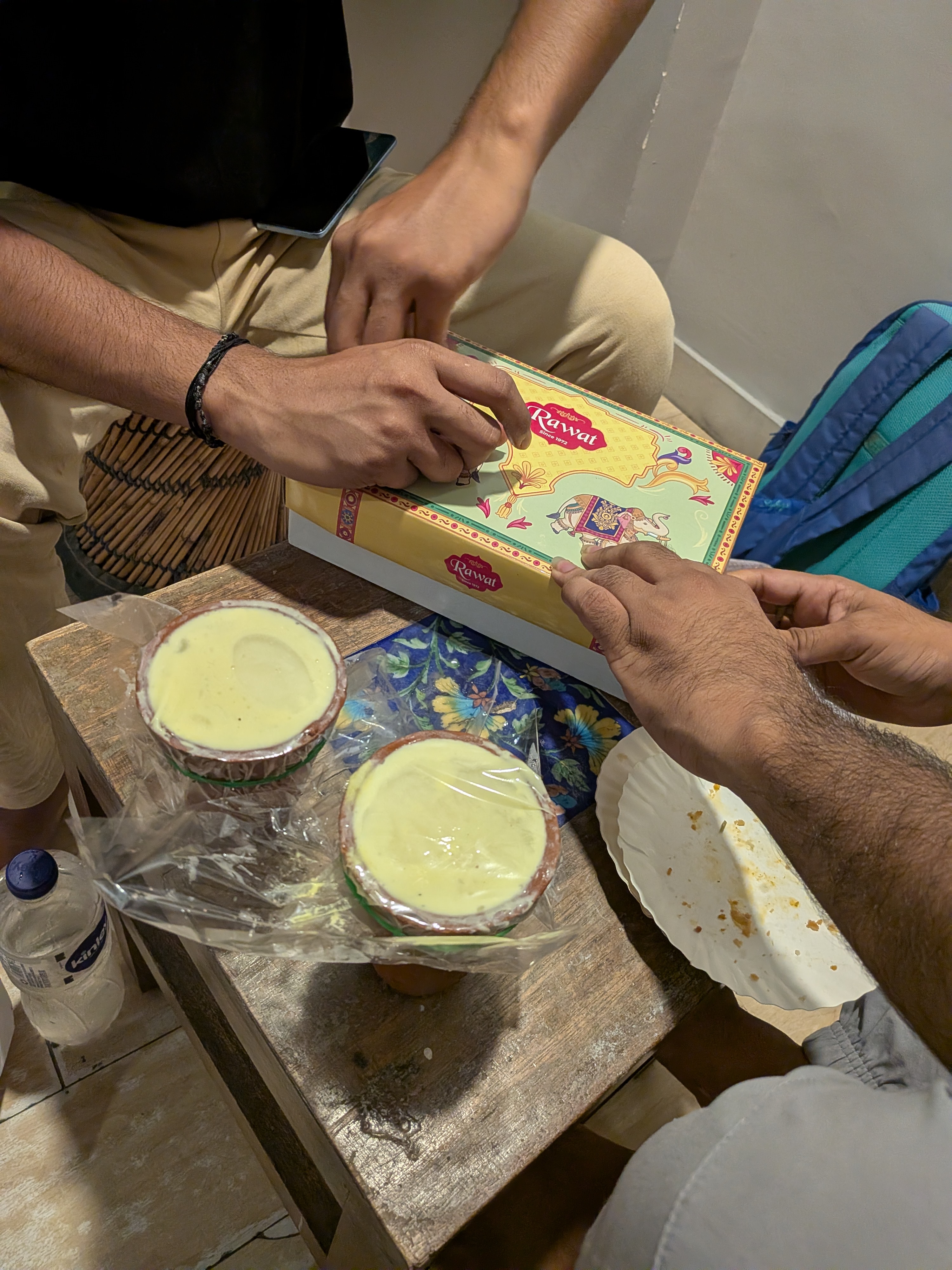 Dal Bati Churma from Rawat Mishthan Bhandar — ordered on Swiggy, 21st afternoon
