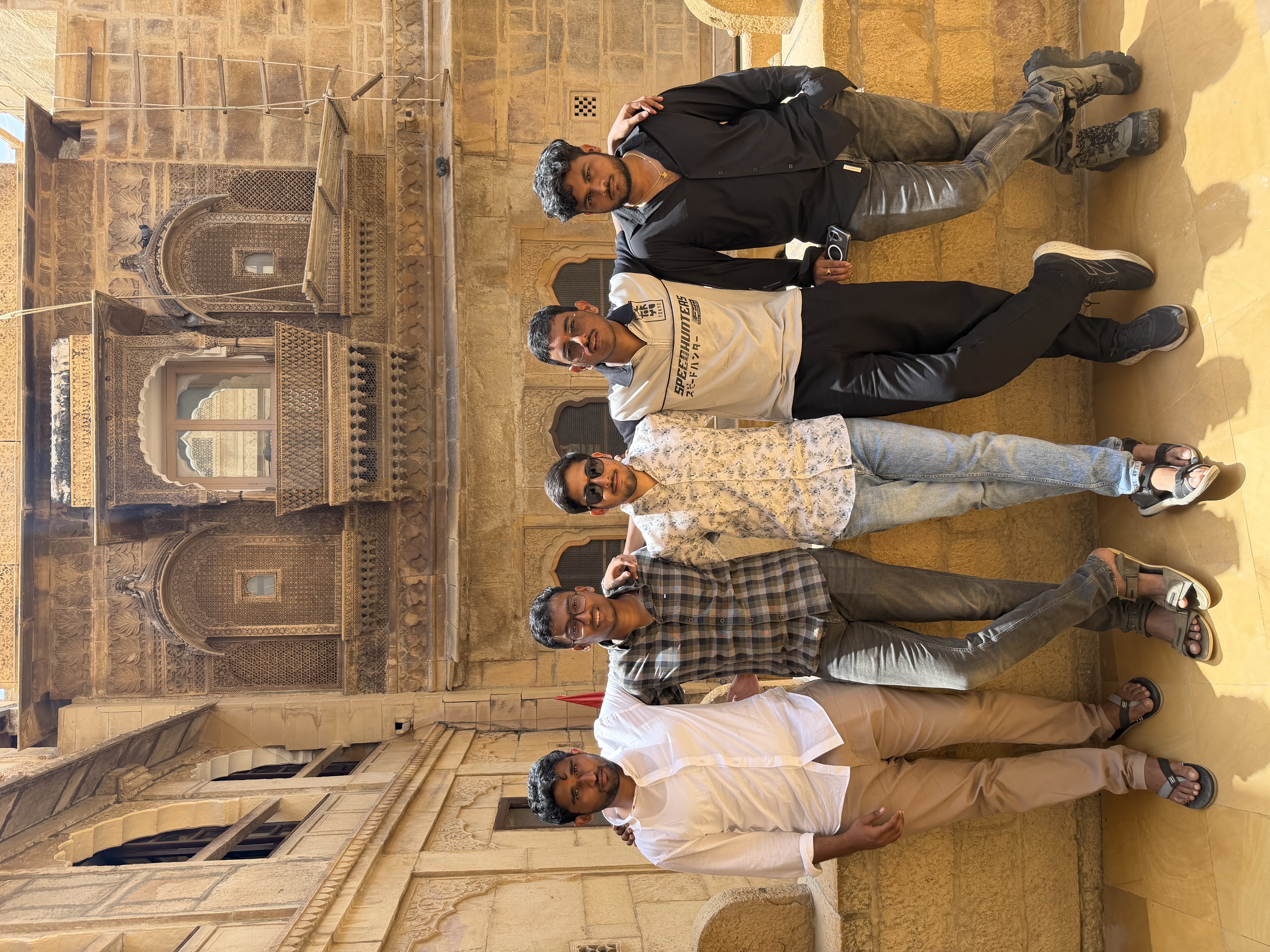 Jaisalmer Fort — group pic at Sonar Qila